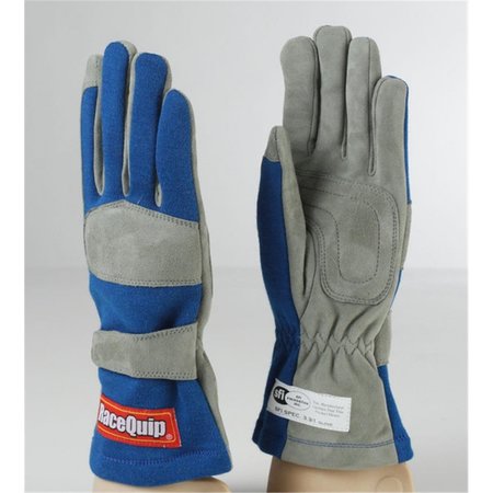 RACEQUIP 351023 One Layer SFI-1 Race Glove; Blue - Medium RQP-351023